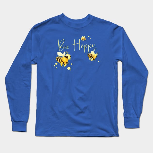 Bee Happy Long Sleeve T-Shirt by dreaming_hazel